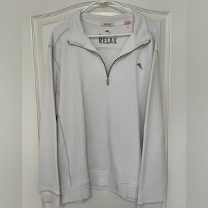 Tommy Bahama 1/4 zip sweater - XL